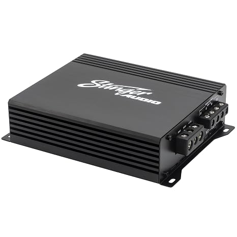 Stinger Audio MT-700.1V2 Compact Digital Class D Monoblock 700W RMS Car Audio Subwoofer Amplifier with Remote Control Bass Knob, Bass Boost, HEXFET MOSFET, Low-Pass Crossover, Subsonic Filter
