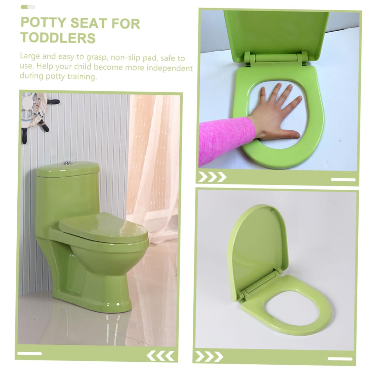 Healifty Funda para Asiento de Inodoro Portátil Fácil de Almacenar y Sanitario Material Pp Adecuado para Entrenamiento de Orinal para Niños en Casa Salir