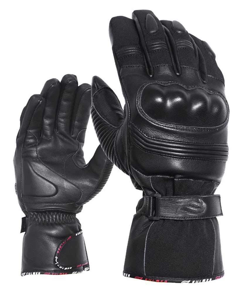 Fulmer 553 Bruizer Mens Leather Motorcycle Gloves Black SM