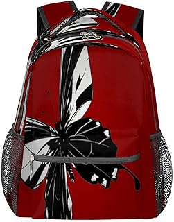 Mochila feminina com estampa de borboleta, mochila para laptop, para negócios, mochila escolar para estudantes com alça de ombro ajustável, mochila casual para viagens, acampamento, para mulheres e homens, Multicor, Large