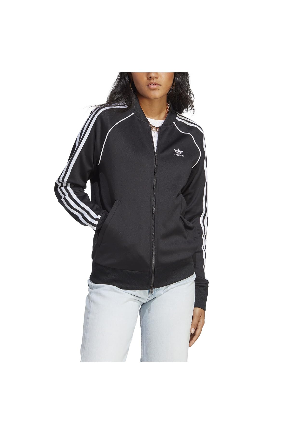 adidas Originals bluza damska czarna z aplikacją