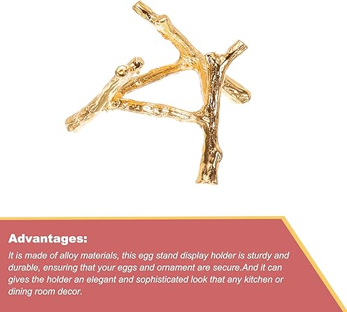 Miniatura 4 de MECCANIXITY Soporte de exhibición de bola de cristal de aleación Soporte de esfera de huevo Oro Simplicidad moderna para decoración del hogar