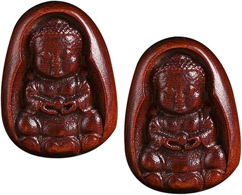 Miniatura 3 de Abaodam 10 piezas de palisandro bebé Buda DIY llave colgante monje llavero llavero accesorios de la suerte figuras Buddha colgante encanto Buda