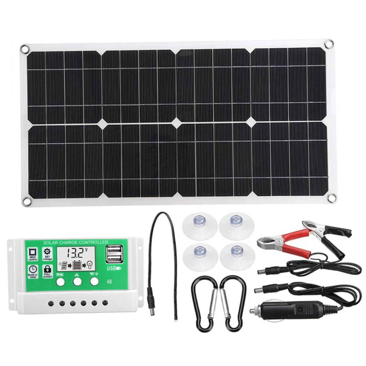 Hemobllo Panel Solar Fotovoltaico y Duradero Protección De Emergencia Para Vehículos