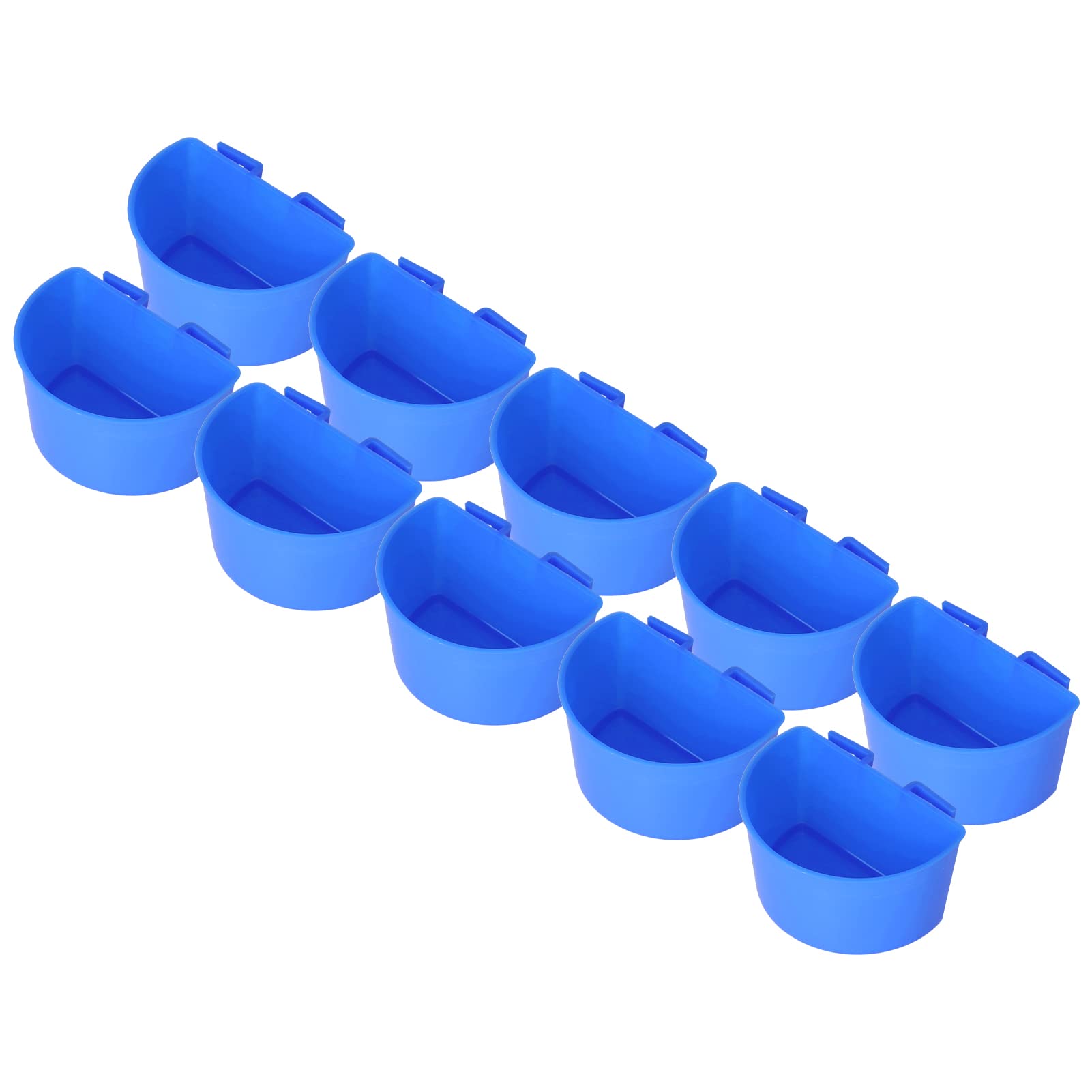 Food Cup, Pigeons Feeding Cups Pigeons Hanging Cups Material for Feeding(Small blue)