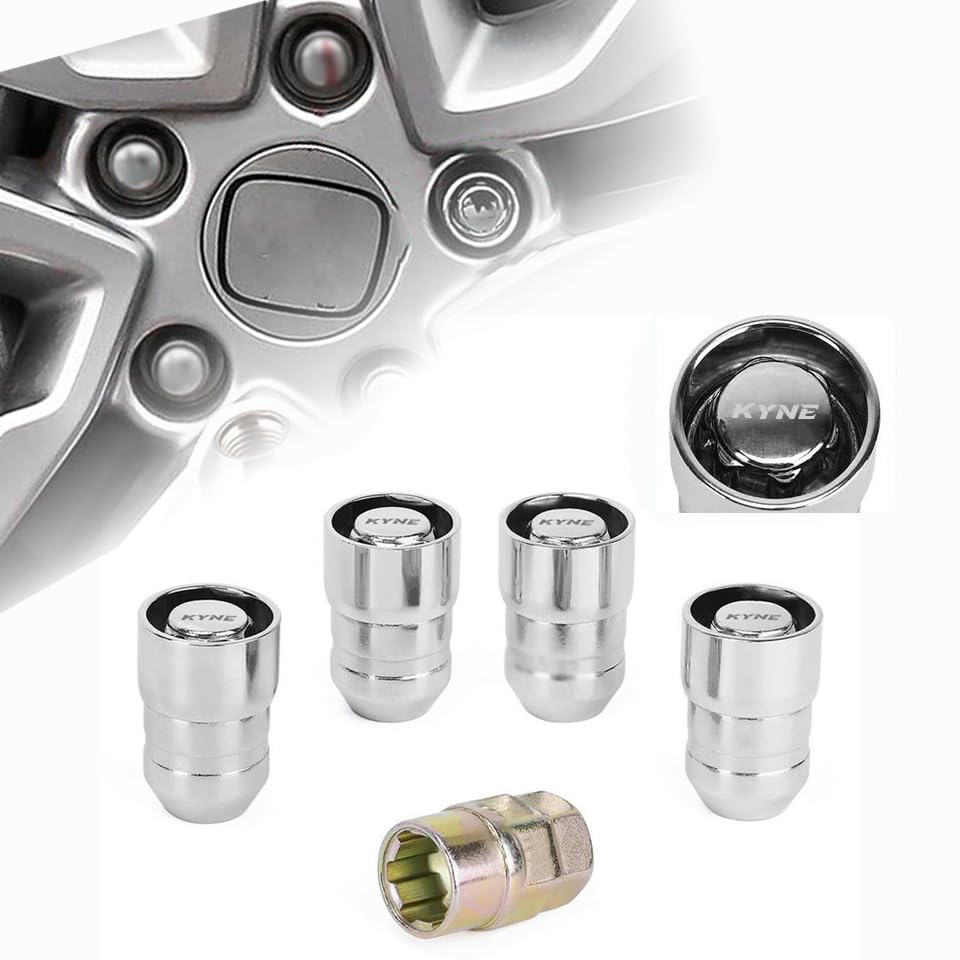Wheel Lock Nuts,lock nuts,M12x1.5 for all Hyundai,TATA,Toyota,Honda,Kia,Anti-Theft Lug Nuts and car wheel security secure (Type 2, M12x1.5)