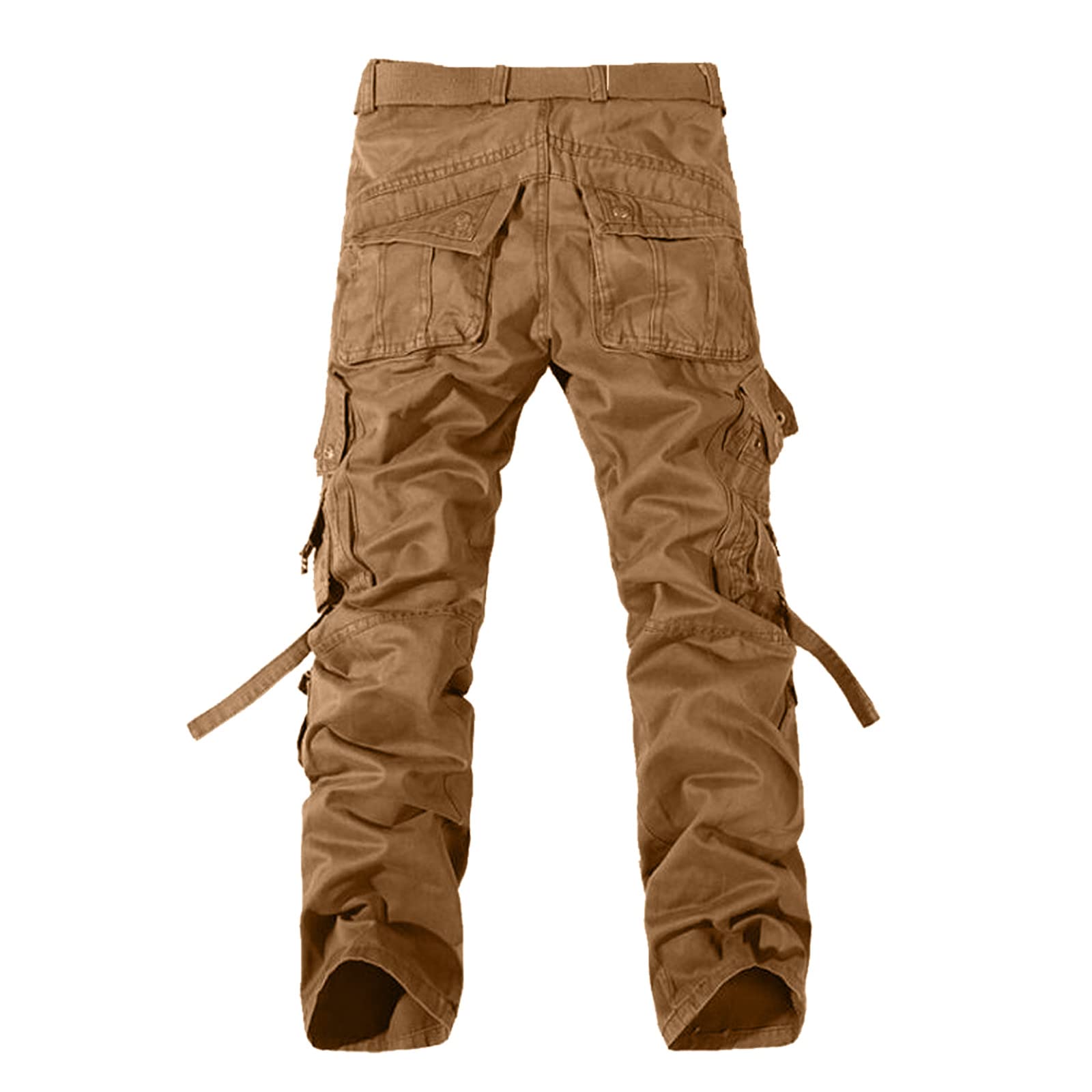 Generisch Pantalones cargo para hombre, multibolsillos, pantalones de senderismo, pantalones de exterior, de algodón, pantalones de trabajo, pantalones de trekking, pantalones militares, pantalones