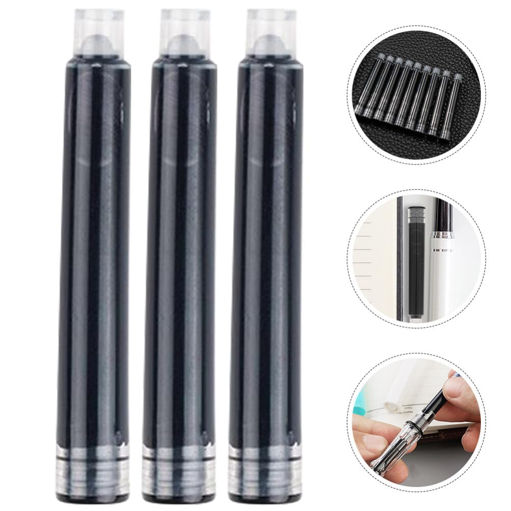 ONLINE 25x cartucce d'inchiostro per penna stilografica | colore nero | compatible con Lamy, Pelikan, Schneider | cartucce di ricambio lunghe | cancellabile