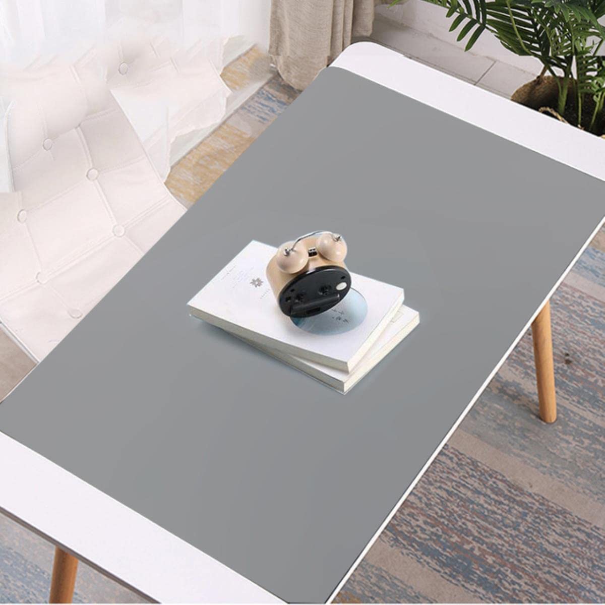 60X40cm Tovaglietta in Silicone di Grandi Dimensioni Isolamento Termico Cup Pad Tovaglia Tovaglietta Ciotola Antiscivolo Sottobicchiere Accessori per la Cucina-Cina,60x40cm Deep Grey