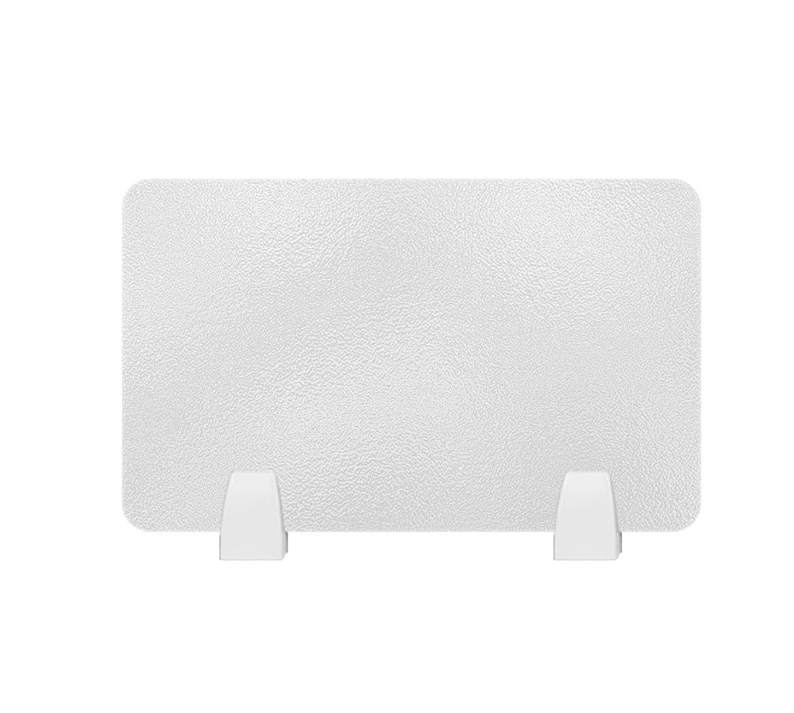 ZBBDFAZD Frosted Acrylic Desk Divider Panel - Freestanding Privacy Partition for Workstations Offices Schools & Call Centers (40x40cm) - Enhance Focus & Reduce Distractions