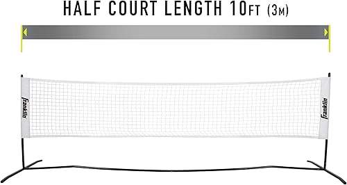 Miniatura 3 de Franklin Sports Franklin Pickleball - Red de pickleball de tamaño medio cancha - Incluye red de 10 pies, (2) paletas y (2) pelotas de pickleball