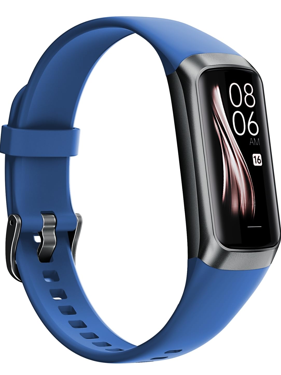 Fitness Tracker for Men Women 24/7 Heart Rate, Step Counter,IP68 Waterproof Activity Tracker with 25 Sport Modes with 1.1" AMOLED Touch Color Screen with Android and iOS Phones (Deep Sea Blue)