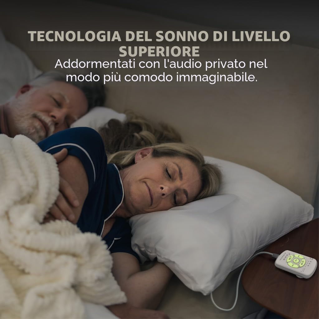 Avantree Slumber 2 – Cuscino Altoparlante Bluetooth con 4 Speaker Piatte, Rumore Bianco, Telecomando,Timer Spegnimento, Cuffie per Dormire, Design Morbido per Dormire di Lato