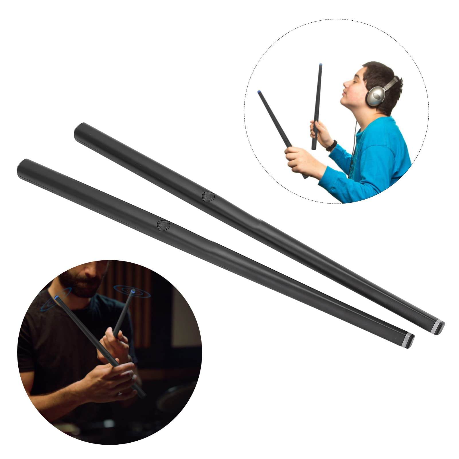 Changor Bacchette Elettroniche Professionali Connessione per Bacchette Ad Aria Virtuale Kit di Batteria Portatile Leggero per Studio e Casa