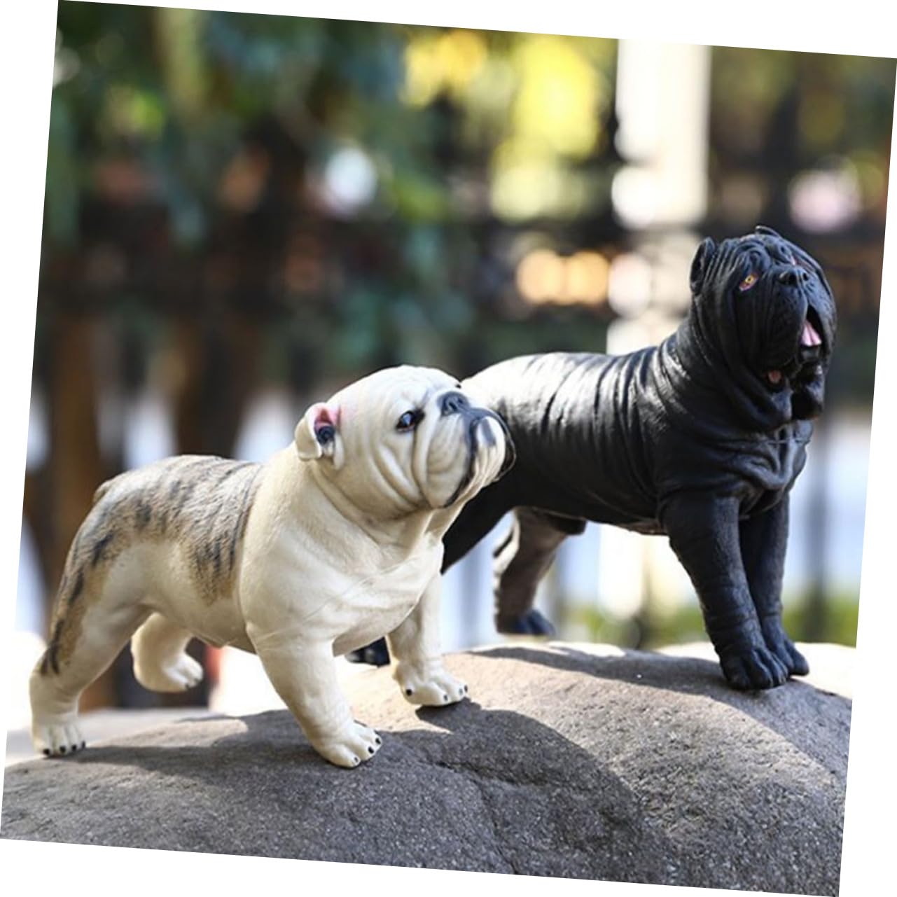 Alipis Figurine Shar Pei Miniature Jouet pour Décoration Intérieure Modèle de Chien Éducatif