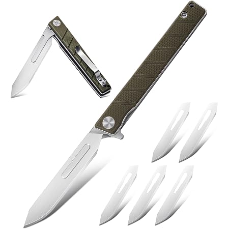 Wolfgangs Survival-Klapp-Messer AUXILUM Aus 440C Stahl - Einhändig Bedienbares Outdoor-Messer