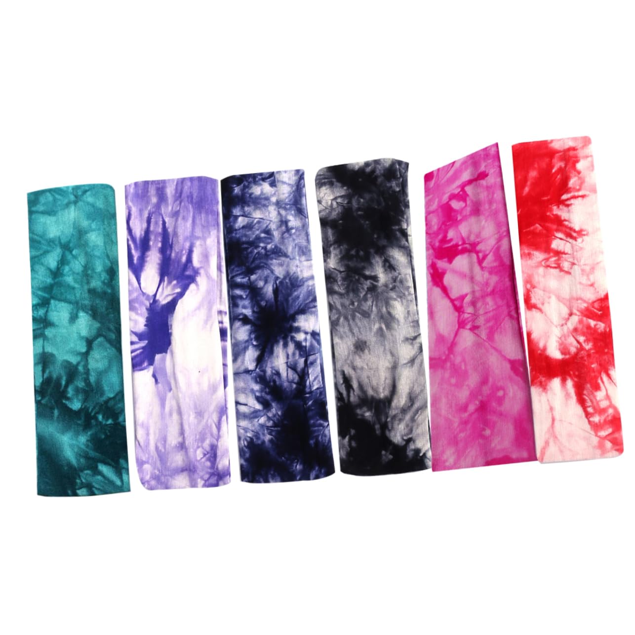 FRCOLOR 3 Juegos De Bandas Elásticas Para El Cabello De Brillantes Surtidos Diademas Teñidas Para Deportes Y Moda 6 Piezas X 3