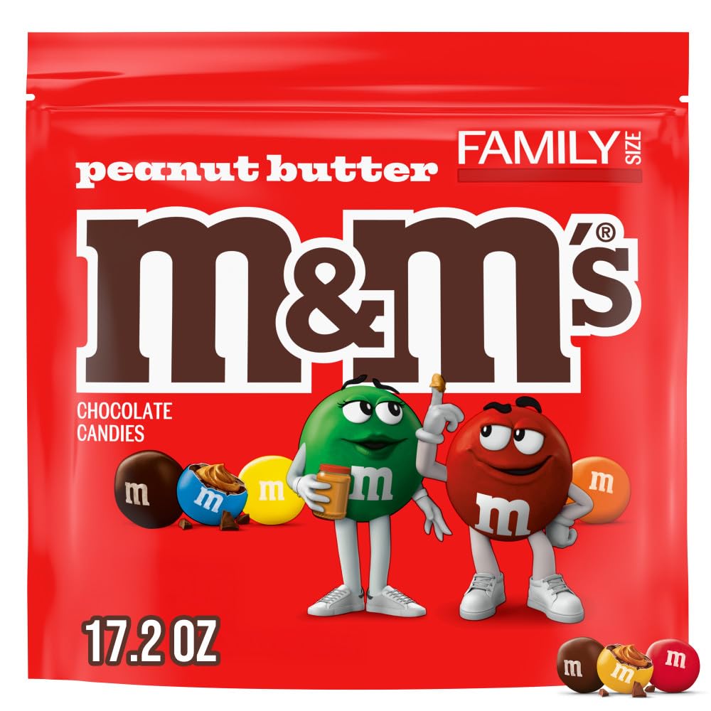 Peanut Butter Milk Chocolate Candy, Family Size, 17.2 oz Resealable Bag