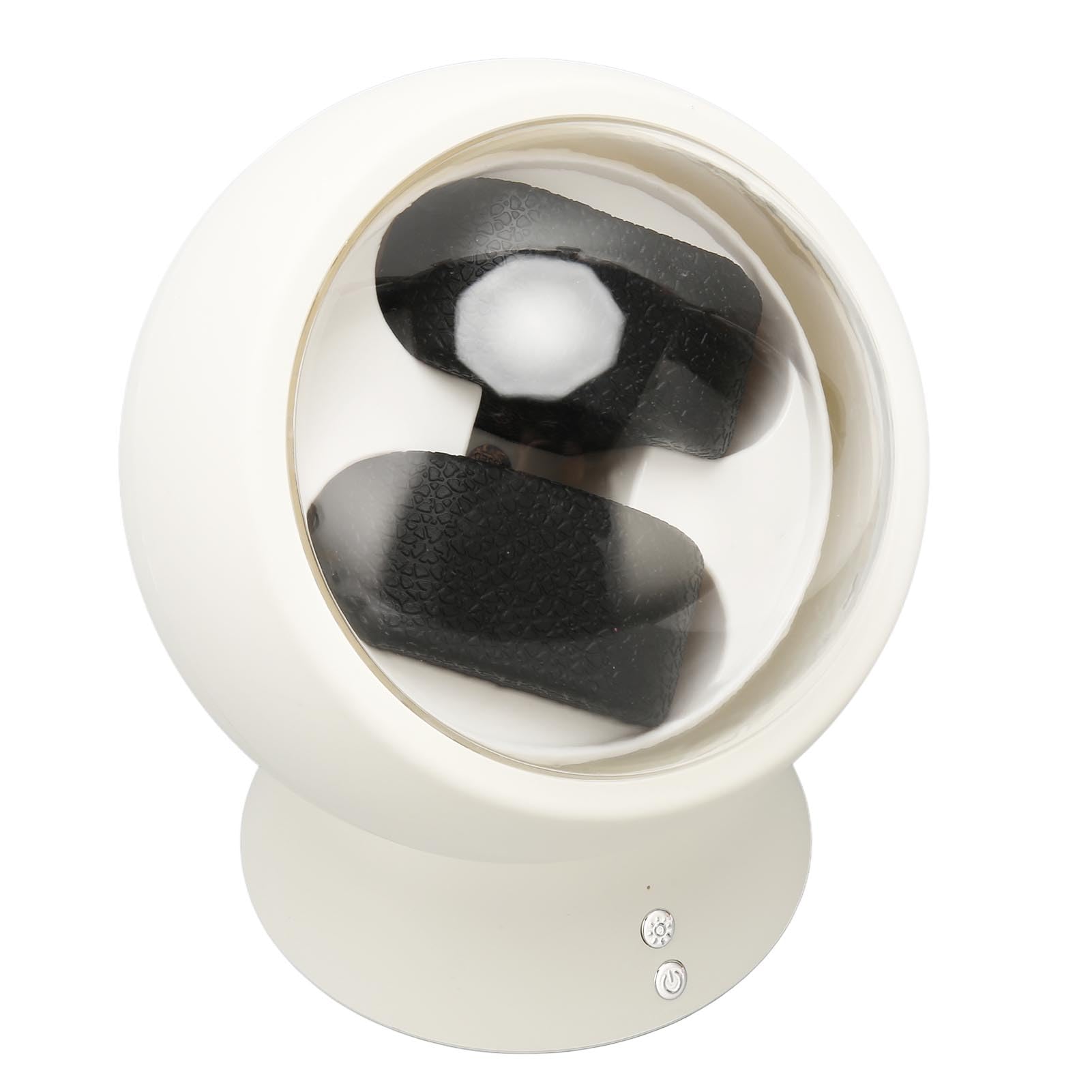 Omabeta Automatischer Doppel-Uhrenbeweger, Extrem Leiser Motor, LED-Leuchten, Display für Armbanduhr Collector Family (ABS, 6,9 X 5,9 X 5, Zoll)