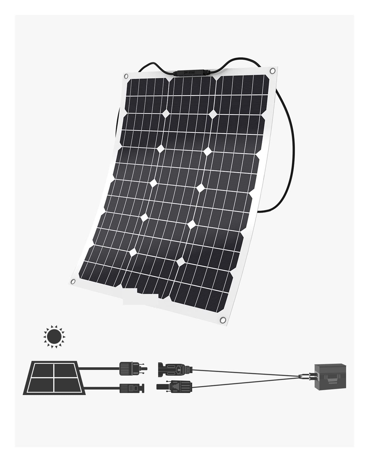 Przedłużacz słoneczny 1,5 m (16AWG do adaptera Anderson) do panelu słonecznego, zestawu narzędzi do paneli słonecznych, przenośnej elektrowni do przyczepy kempingowej na akumulator RV i innych