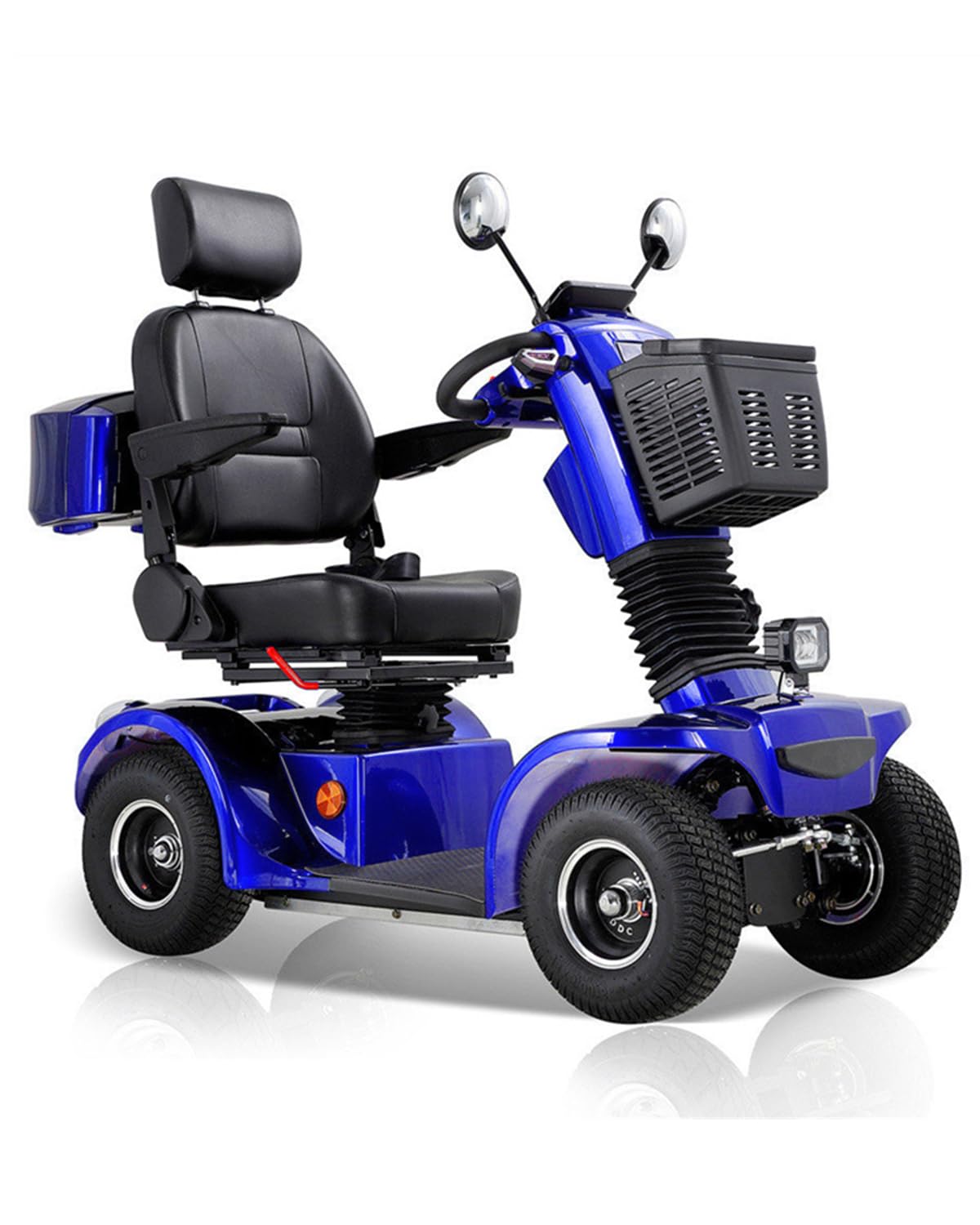 All Terrain Mobility Scooter for Seniors,Heavy-Duty 4 Wheel Mobility Scooters Mobility Scooter,Handicap Scooters for Adults with 3-Speed Travel Long (Blue)