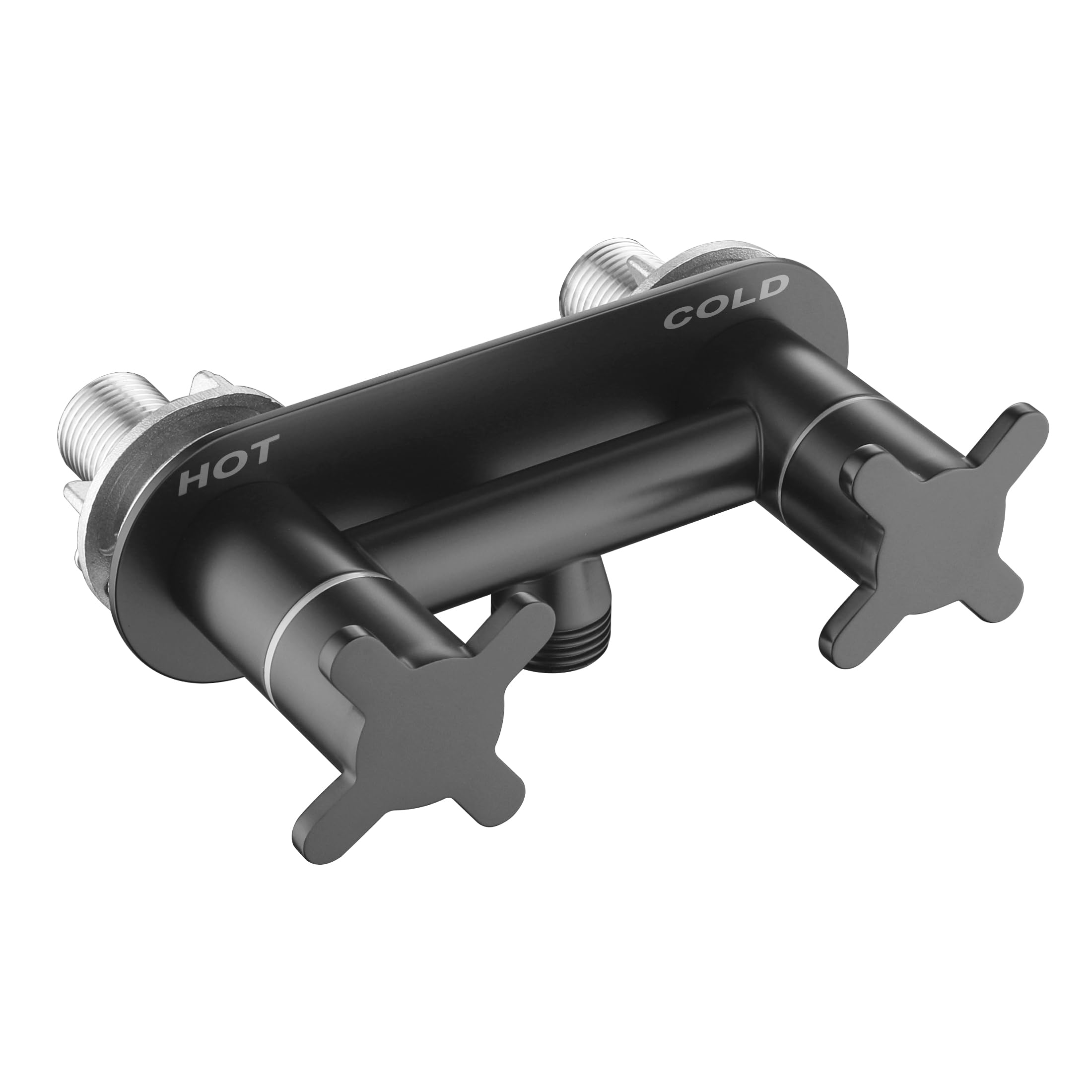 All Metal RV Shower Faucet Matte Black Stainless Steel Camper Replacement 4 Inch for Indoor and Outdoor Shower