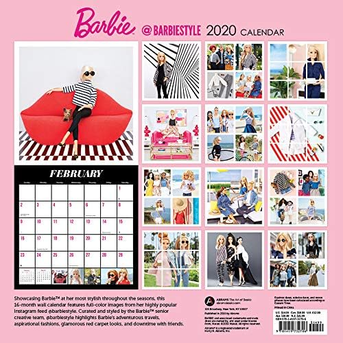 Calendrier Barbie 2023 Barbie @Barbiestyle 2020 Wall Calendar : Mattel: Amazon.com.au: Books