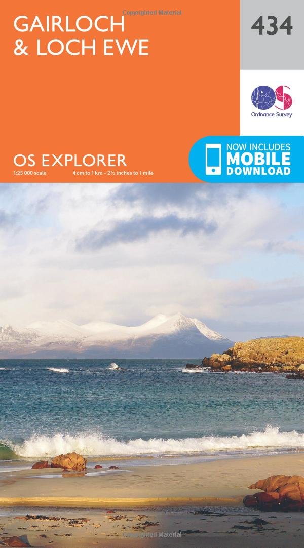 Gairloch and Loch Ewe Explorer Map 434 Ordnance Survey 2015