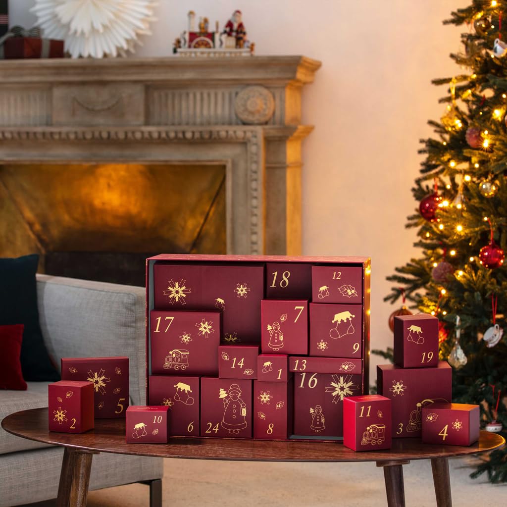 Villeroy & Boch - Christmas Toy's Adventskalender 2025 Bunt, Weihnachten, Geschirr Adventskalender mit 24 Türchen, Weihnachtsdeko, Weihnachtskalender, Premium Porzellan