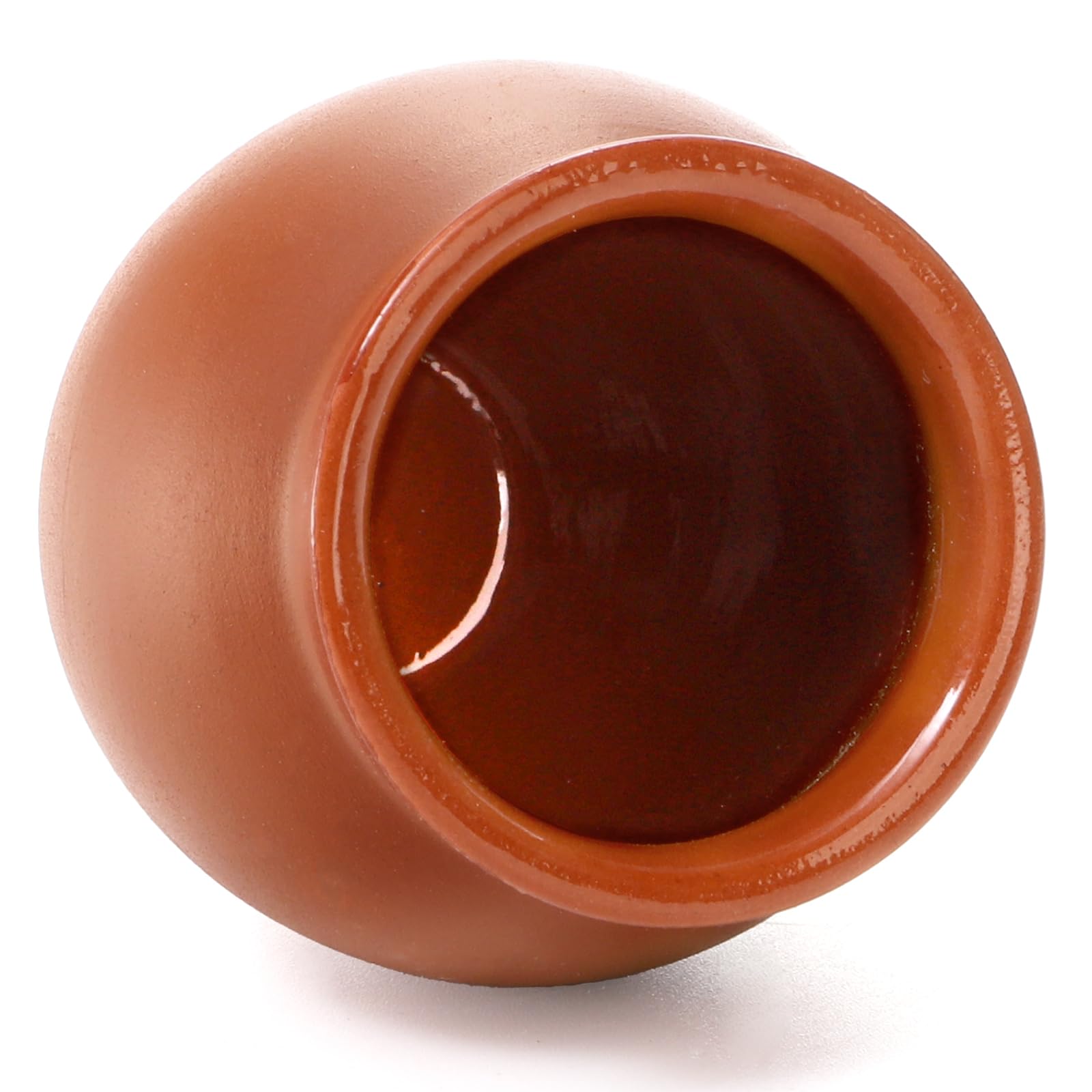 Tequila Drinking Vessels Kingrol 6-Pack Cantaritos De Barro - 12 Oz Mexican Clay Cocktail Cups Jarros Mexicanos De Barro - View #5