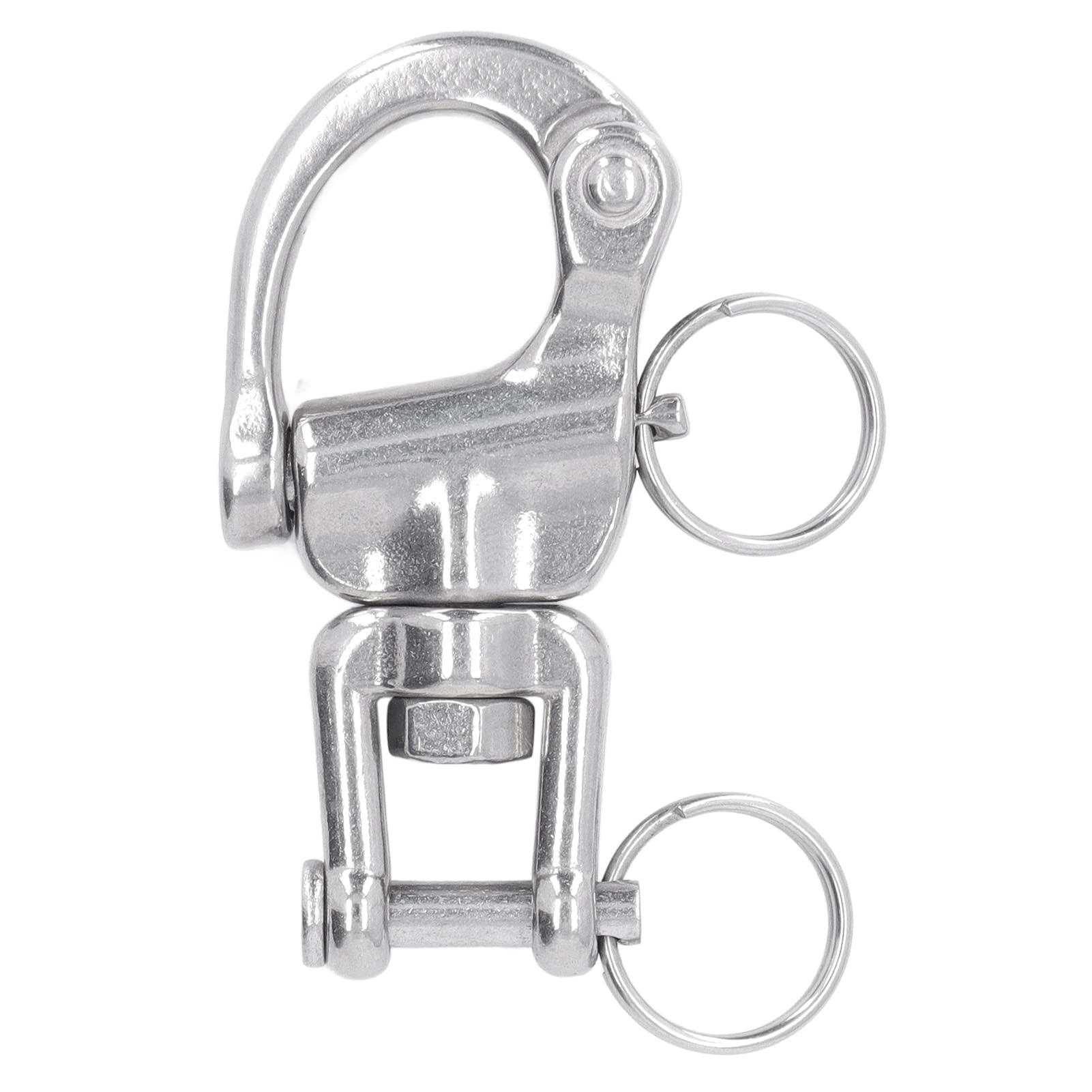 QERLONG Marine Swiveling Snap Hook Shackle Rapid Release 316 Stainless Steel Sailing Boat Snap Shackle