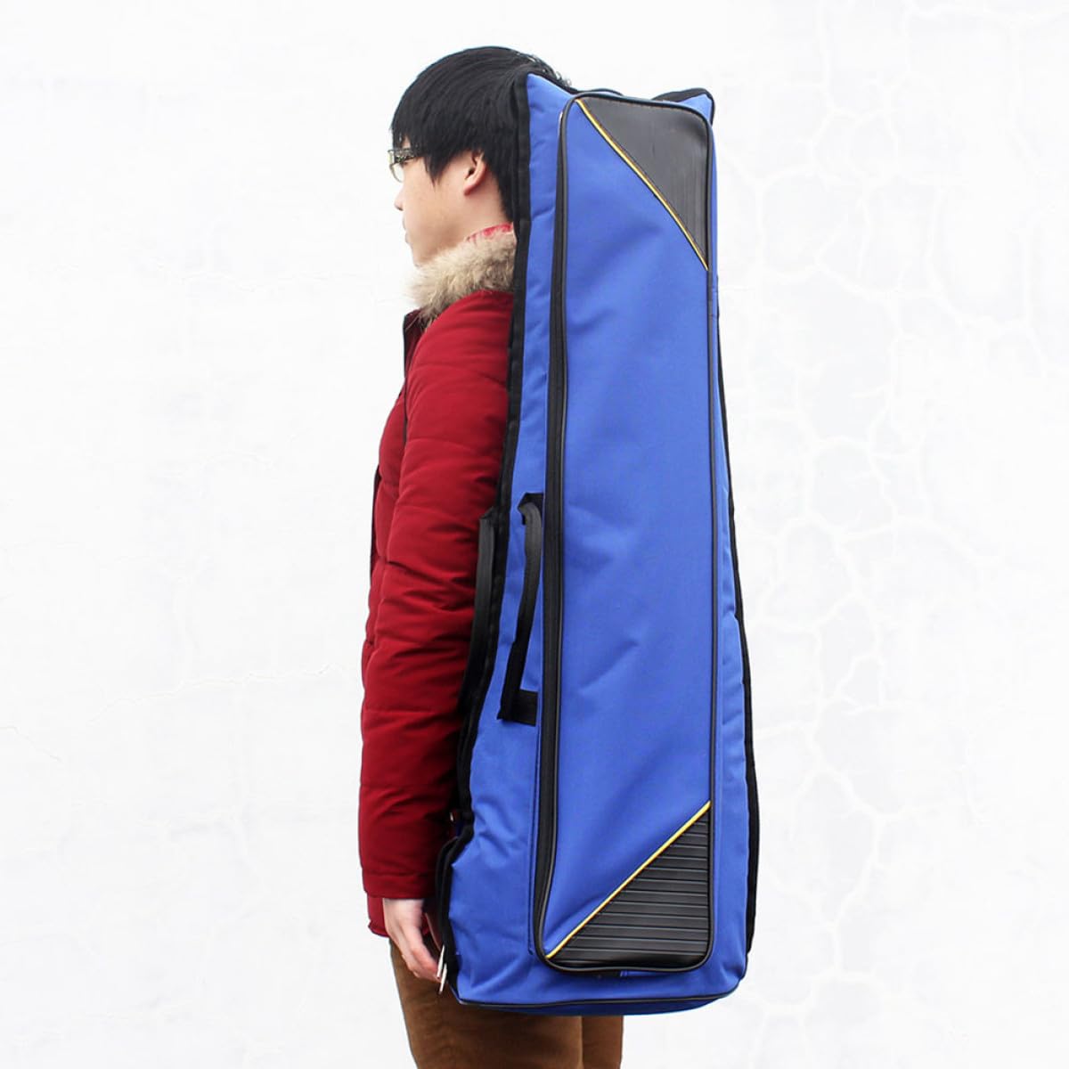 GALPADA Borsa per Trombone Oxford Spesso Resistente All'abrasioni Ampia Capacità e Tracolla Doppia per Trasporto Facile Blu