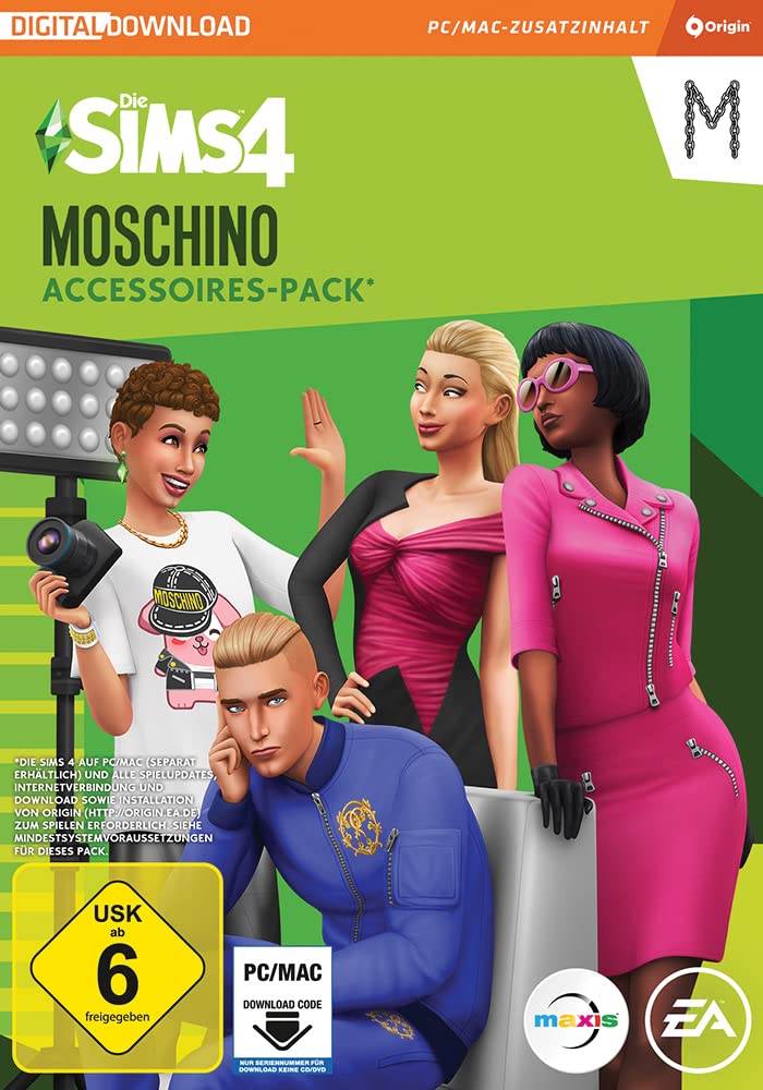 Die Sims 4 Moschino (SP15) Accessoires-Pack PCWin-DLC |PC Download Origin Code |Deutsch