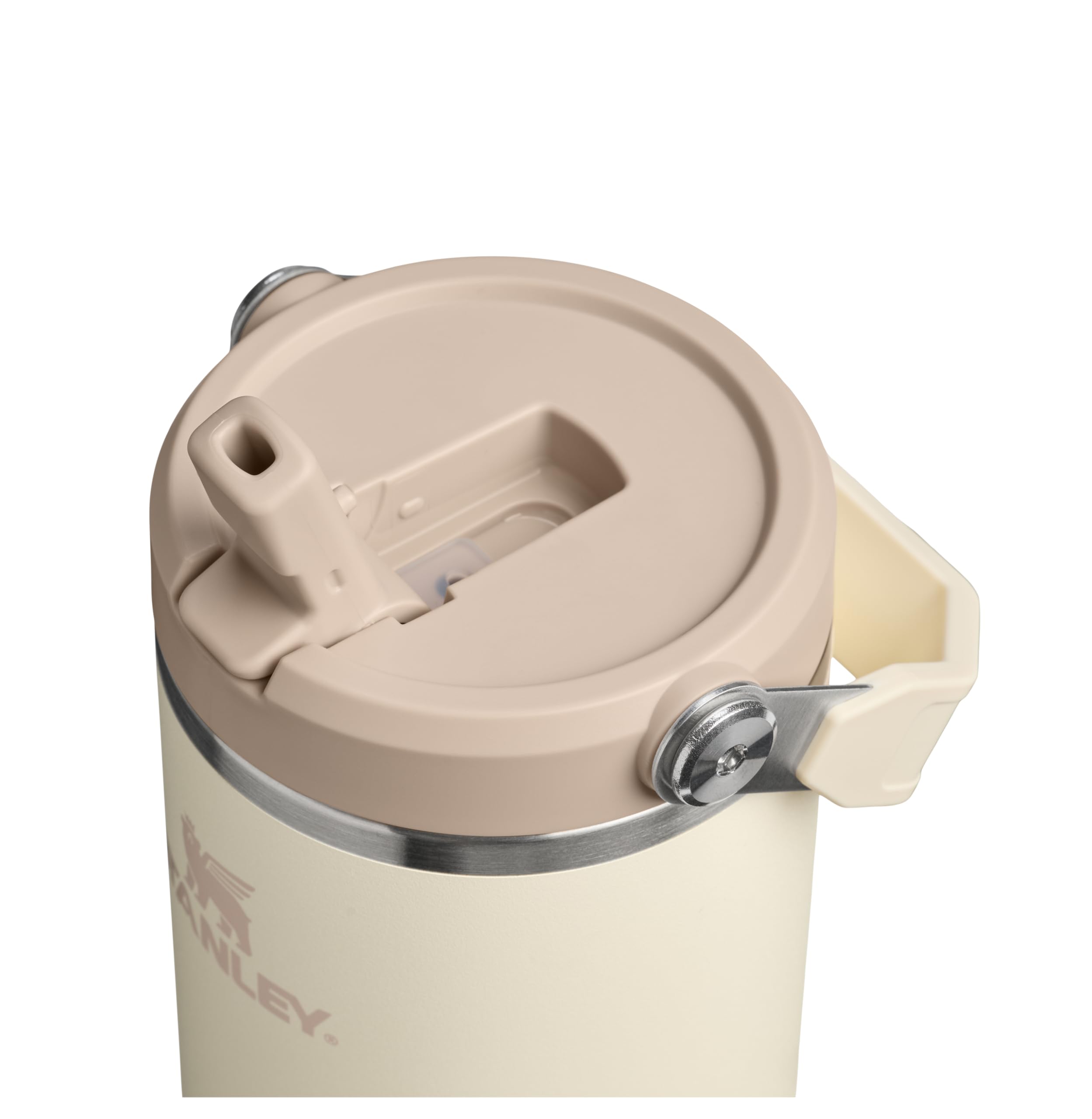 Stanley 1913 Flip Straw Tumbler Borraccia Con Cannuccia 0.89L - Cream | Fredda Per 12 Ore - Borraccia Termica Senza BPA - Bottiglia Acqua Facile Da Trasportare - Lavabile In Lavastoviglie
