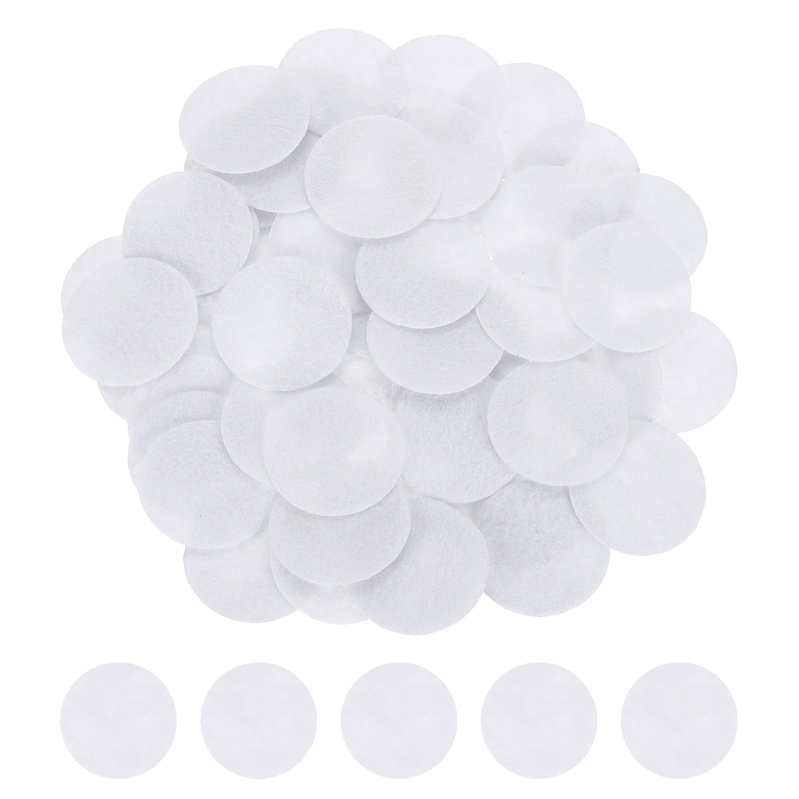 PATIKIL 300 PCS Round Felt Circles for Craft, 30mm / 1.18 Inch Non-Woven Felt Fabric Circle for DIY Sewing Handcraft Cut Projects Craft Finishing,White