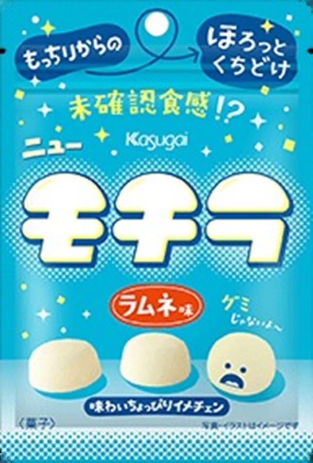 Amazon.co.jp: 春日井製菓 モチラ ラムネ味 39g ×12個 : 食品・飲料・お酒