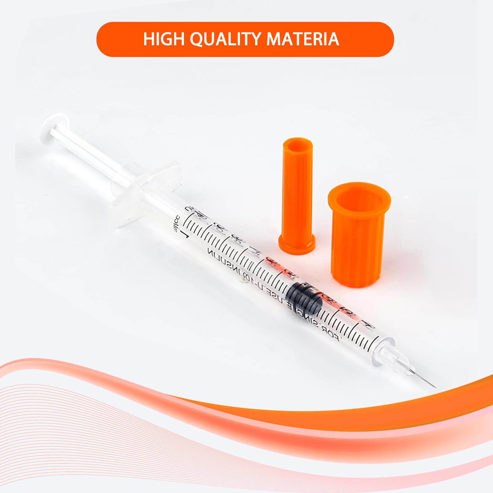 100PACK 1ML Syringes with 30G 1/2"(13mm) Needle, Lab Supplies Individually Wrapped (1CC 30G 1/2" - 100PACK) — Amazon image 5