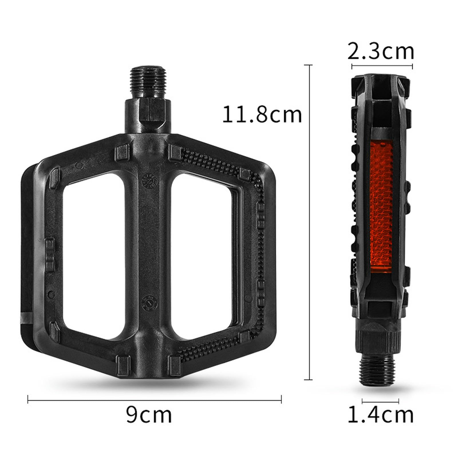 VOIV DU-Lager, ultraleichtes Pedal, MTB, Radfahren, Mountainbike, flache Pedale, Standard, stabiles Stahl-Achslager Sport & Freizeit
