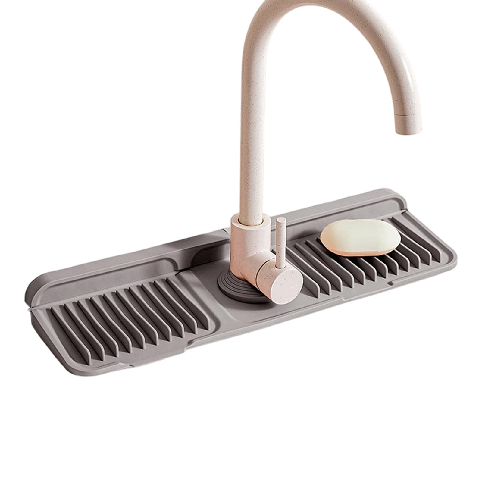 Limtula 45cm Silicone Faucet Drip Pad Featuring 7 Degree Angled Structure for Fast Water Removal and Splash Countertop Security Pad