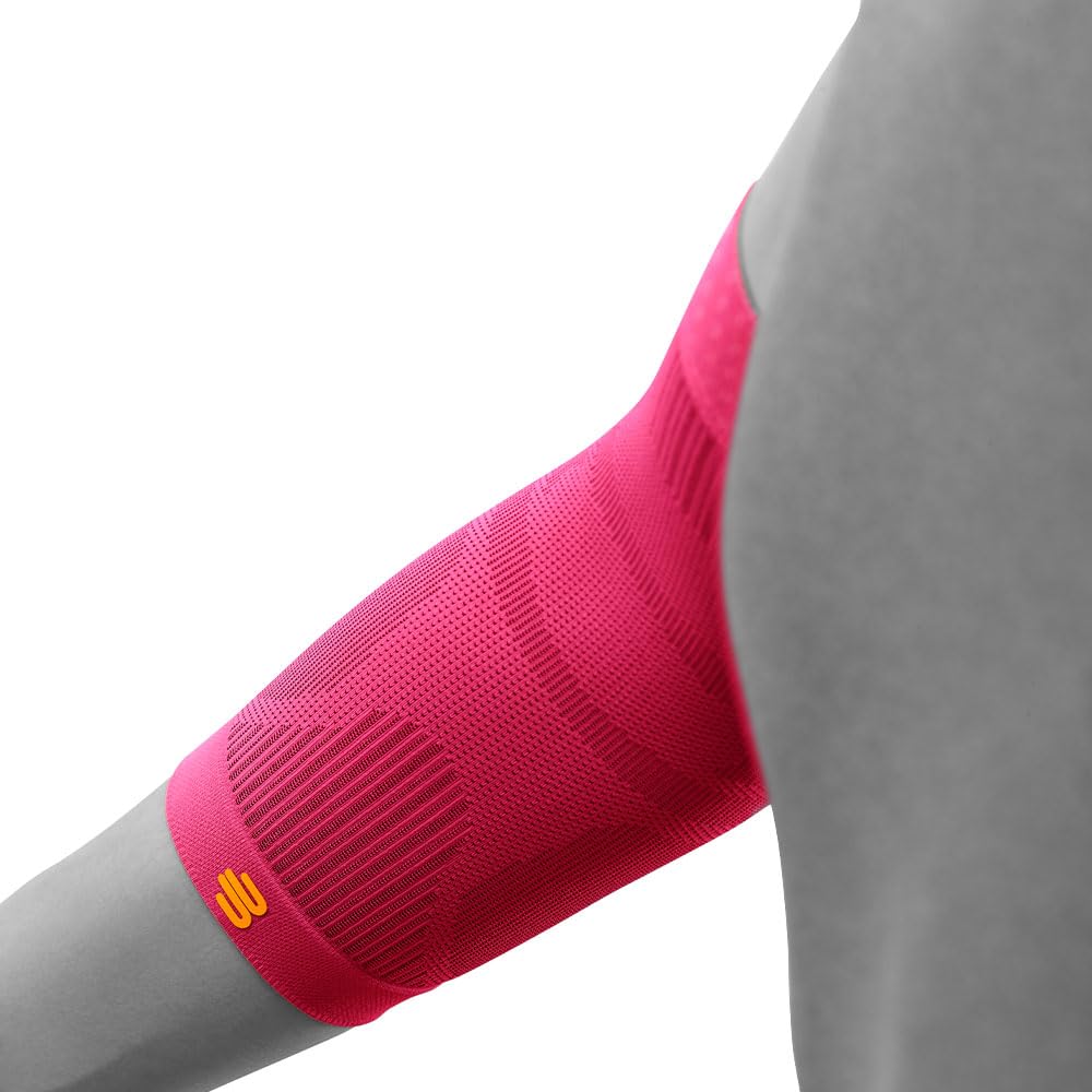 Bauerfeind Codera deportiva de compresión para codo, 1 codera unisex con compresión, para baloncesto, atletismo y deportes de pelota y golpeo, se puede llevar a la derecha e izquierda