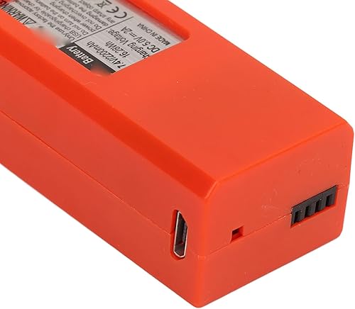 Miniatura 8 de Keenso 7.4V 2200mah Drone Battery Spare Part Replacement Lithium for LYERC L900 PRO SE Quadcopter with Overcharge (Orange)