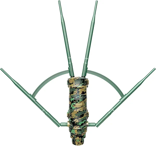 WAVLINK Outdoor WiFi Extender AC1200 Wireless Access Point with Active POE, High Power Dual Band 2.4G+5G Weatherproof Outdoor WiFi Repeater WiFi Range Extender,Mesh Extender 4x7dBi Omni Antennas
