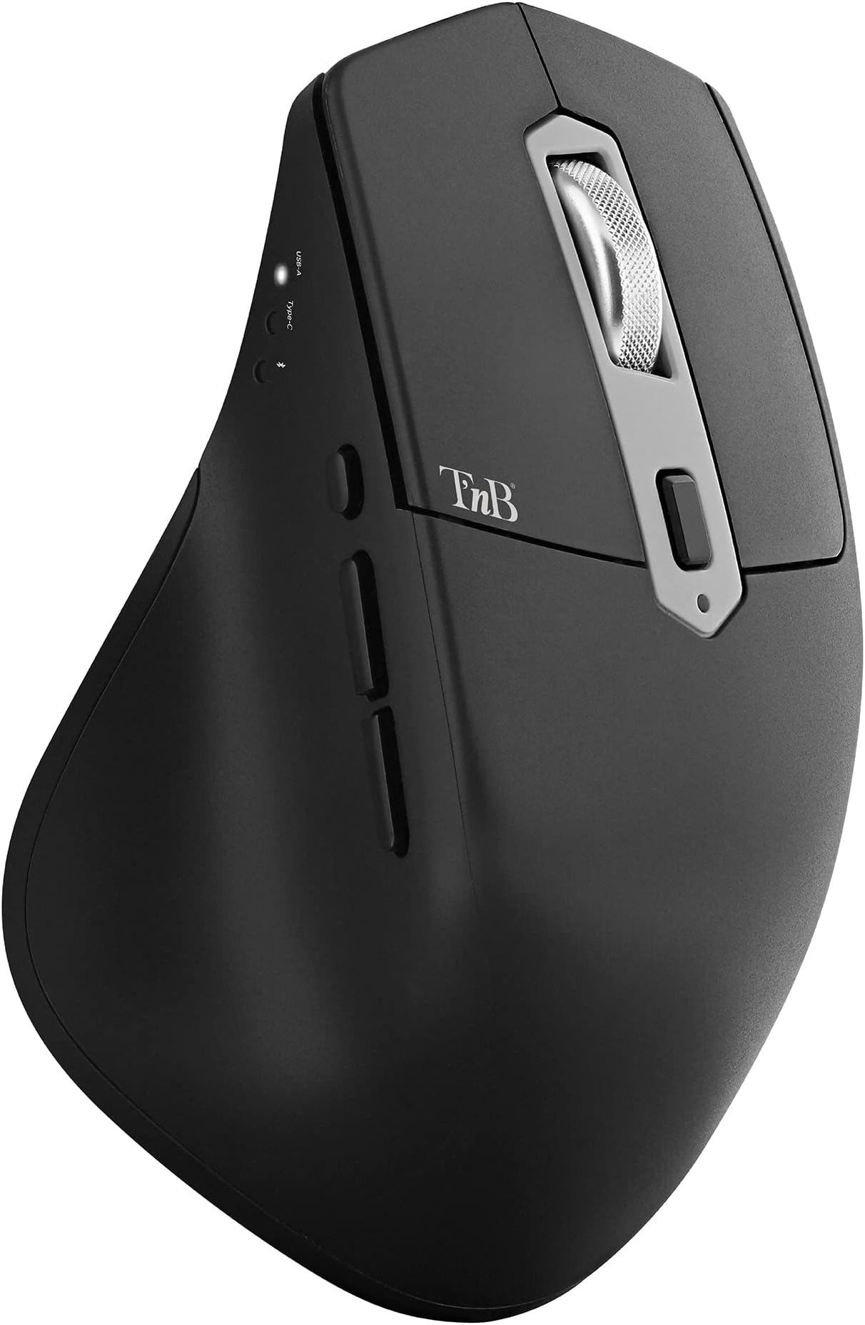 T'nB Souris Infinite Pro Sans Fil Rechargeable - Molette Débrayée Latérale, Bluetooth RF, Windows MacOS