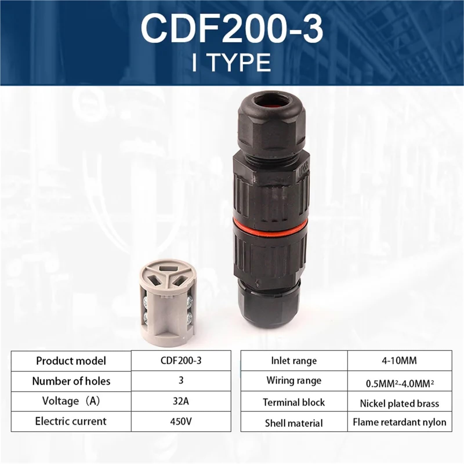 Connettore a forma di I/T 2/3/5 pin connettori per cavi a vite rapida per connessione a morsetti push-in 1 pezzo (vite 3P)