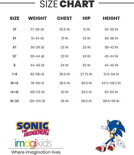 Miniatura 7 de SEGA Sonic the Hedgehog - Conjunto de camiseta gráfica para niños y pantalones cortos de rizo francés