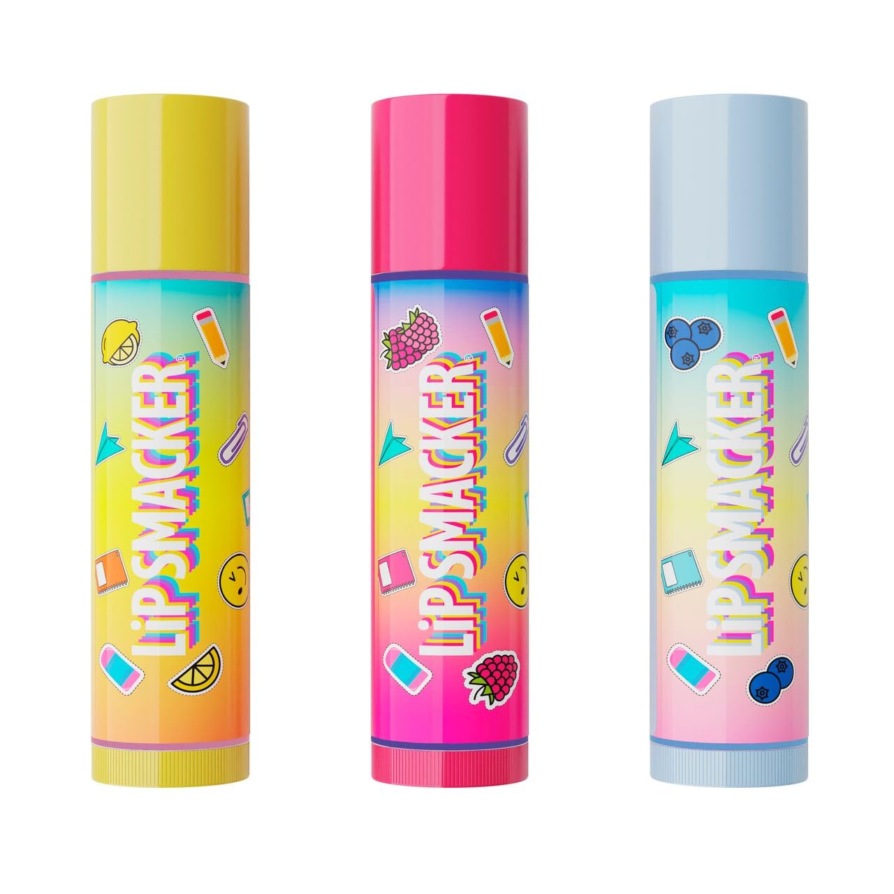 Lip Smacker Back to School Collection Pencil Box Lip Balm Trio, 3-Piece Kids Gift Set in Cute Pencil-Shaped Package - Image 2