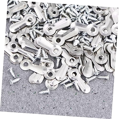 Image of DIY Photo Album Frame Locks 200pcs Silver Melon Tablets Easy to Install for Home Decor