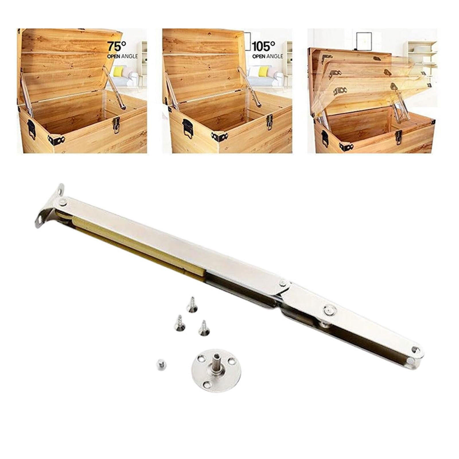2 Stück Gasfeder-Deckelhalter, Soft-Close