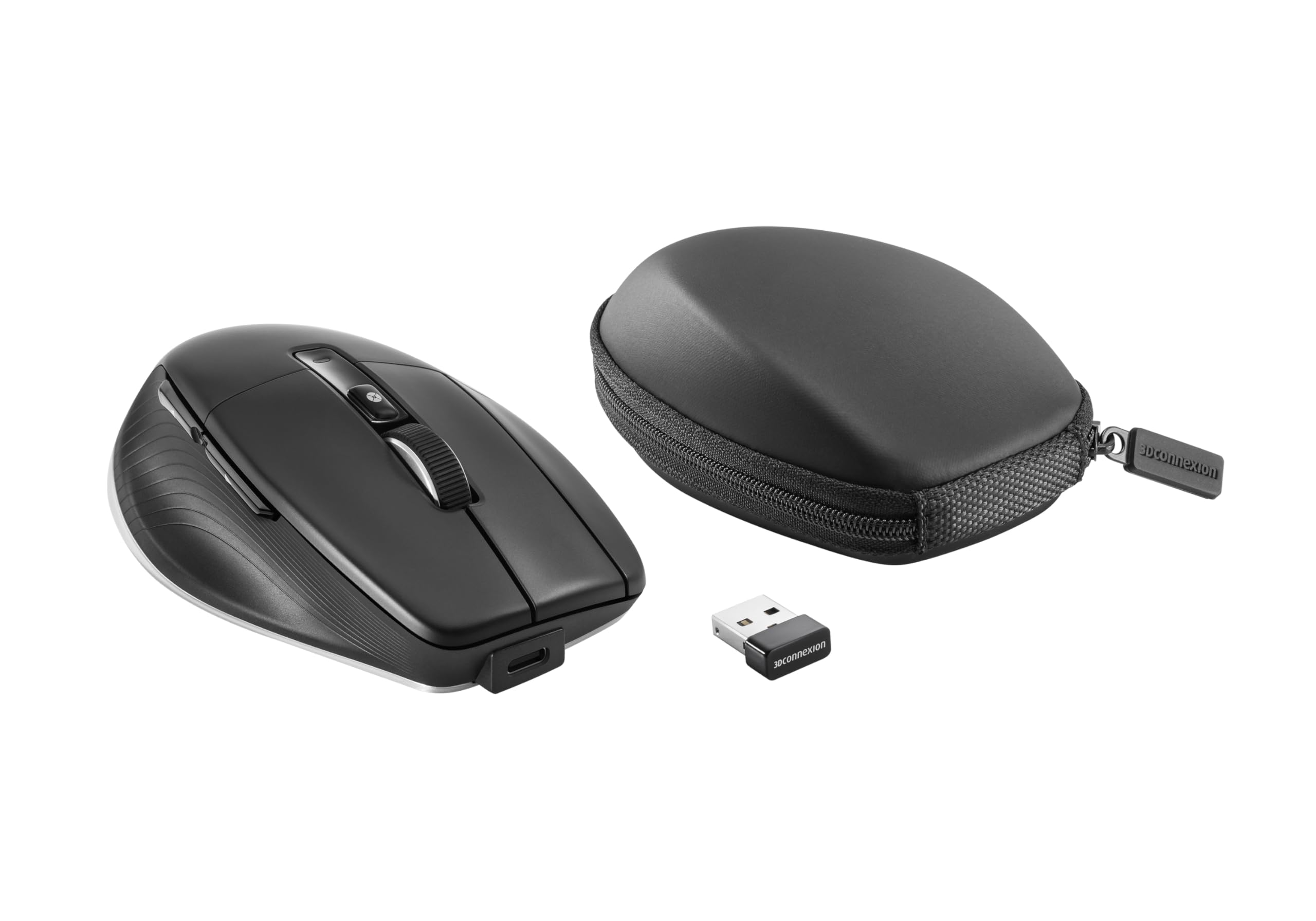 3Dconnexion CadMouse Pro Wireless Left (Mouse ergonomico, ottico, wireless, USB-C, Mancino, nero)
