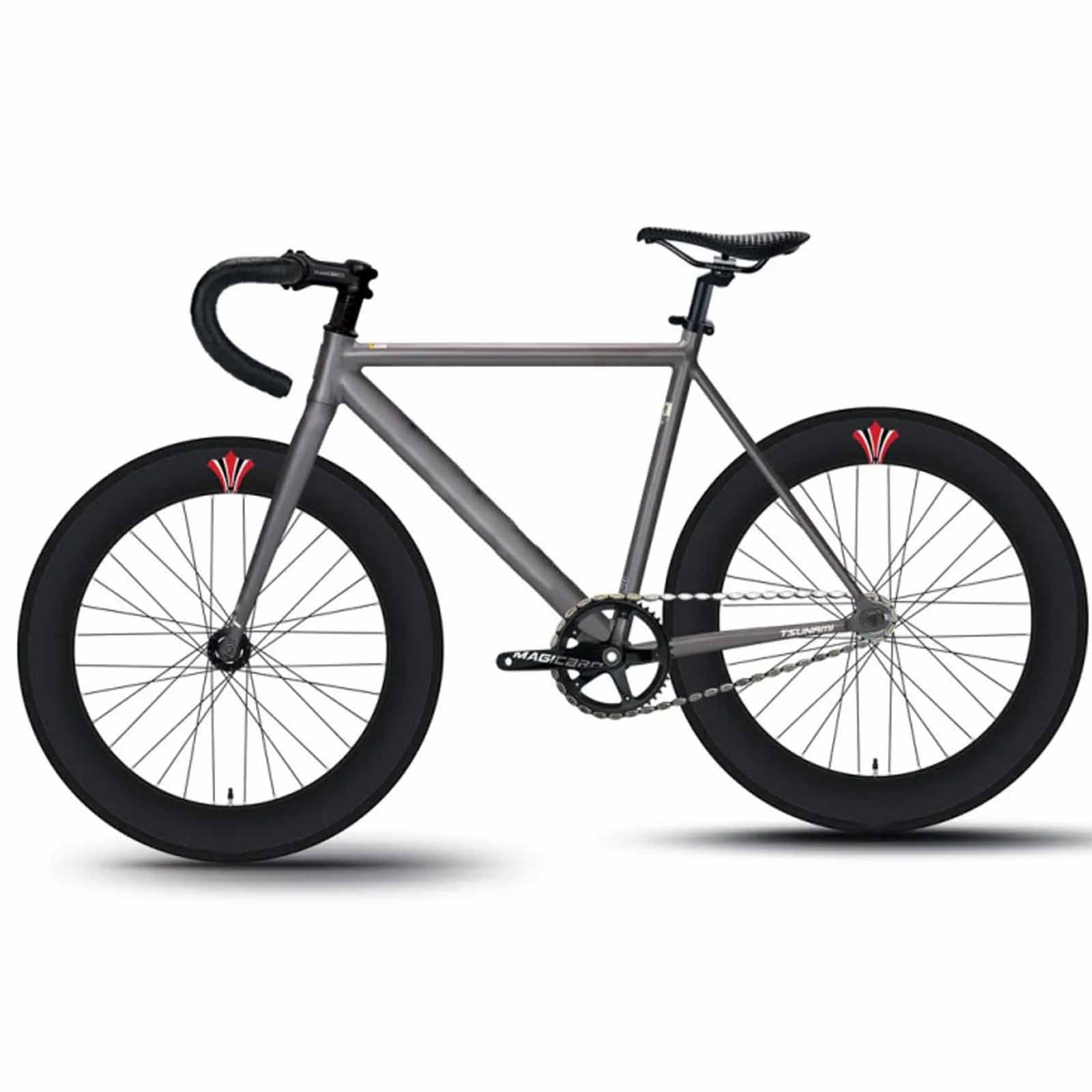 Zestaw kół Fixed Gear 700C ze stopu aluminium 90 mm felgi rowerowe z przodu 100 mm tył 120 mm bez tubeless, pasuje do rowerów wyścigowych ze stałą przekładnią.